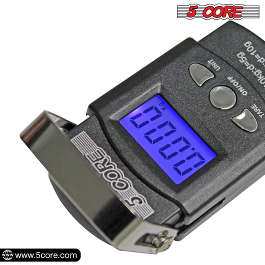 5CORE DIGITAL FISHING SCALE 110LB/50KG HANGING LUGGAGE WEIGHING SCALE - TECHIVE