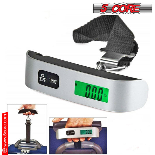 5CORE DIGITAL LUGGAGE SCALE TRAVEL WEIGHT SCALES HANGING BAGGAGE - TECHIVE