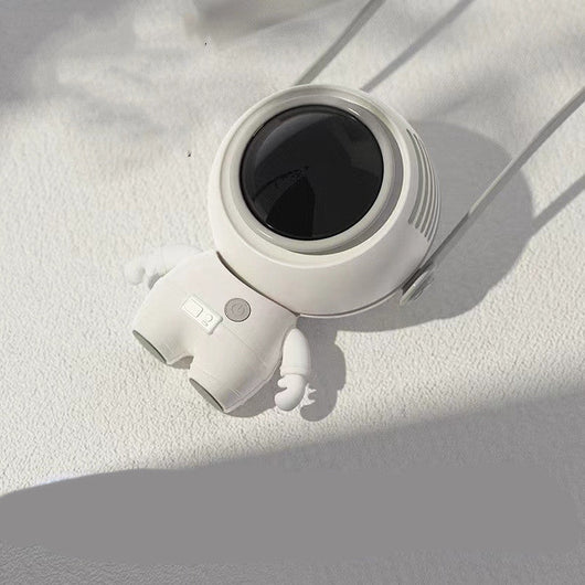 SMALL HANDHELD PERSONAL NECK FANS USB RECHARGEABLE ASTRONAUT - TECHIVE