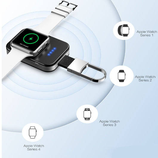 APPLE WATCH WIRELESS CHARGER POWER BANK ON KEY CHAIN - TECHIVE