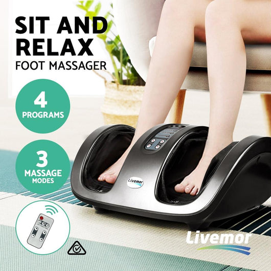 LIVEMOR FOOT MASSAGER GREY - TECHIVE