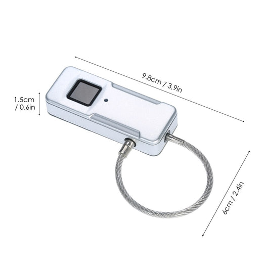 SMART FINGERPRINT LOCK USB RECHARGEABLE 10 SETS - TECHIVE