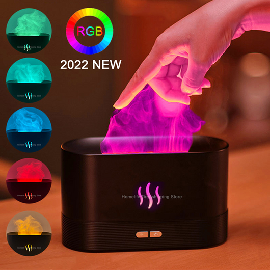 COLOURFUL FLAME AIR HUMIDIFIER USB AROMA DIFFUSER - TECHIVE