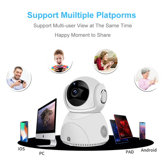 HD 1080P CAMERA 360° PANORAMIC PTZ WIRELESS WIFI CAMERA - TECHIVE