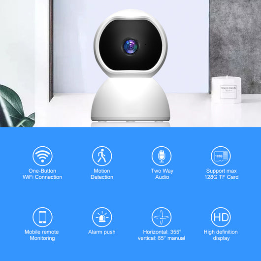 1080P HOME SECURITY INDOOR WIRELESS IP CAMERA - TECHIVE