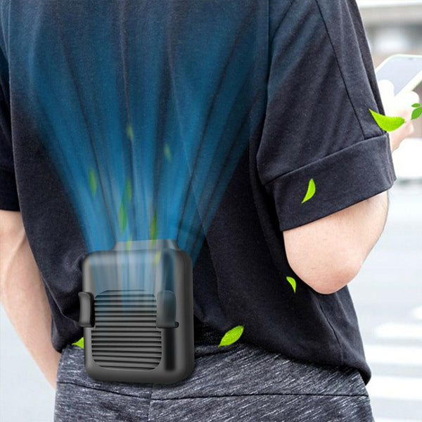 PORTABLE COMAPCT COOLING FAN HANGING HANDSFREE WITH WAIST CLIP - TECHIVE