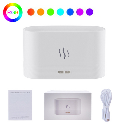 COLOURFUL FLAME AIR HUMIDIFIER USB AROMA DIFFUSER - TECHIVE