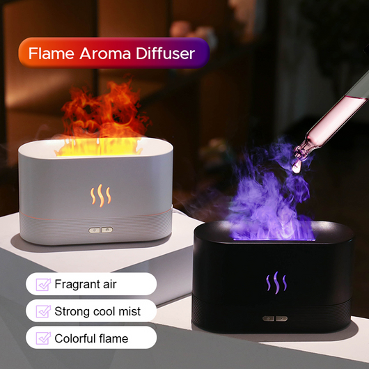 COLOURFUL FLAME AIR HUMIDIFIER USB AROMA DIFFUSER - TECHIVE