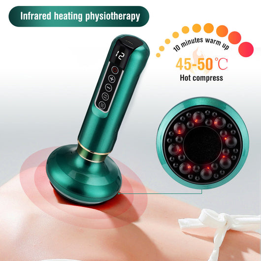 ELECTRIC CUPPSING MASSAGER VCACUUM SUCTION CUPS GUASHA ANTI CELLULITE - TECHIVE