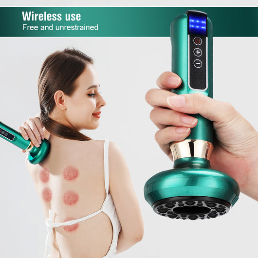 ELECTRIC CUPPSING MASSAGER VCACUUM SUCTION CUPS GUASHA ANTI CELLULITE - TECHIVE