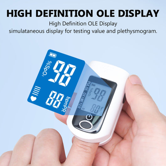 FINGERTIP PULSE OXIMETER BLOOD OXYGEN METER SP02 MONITOR, BLOOD OXYGEN - TECHIVE